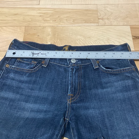 7 for all Mankind Dark Blue Denim Jeans - Picture 3 of 14